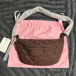 Poppy and Peonies Large Quilted Crossbody Bag NWT